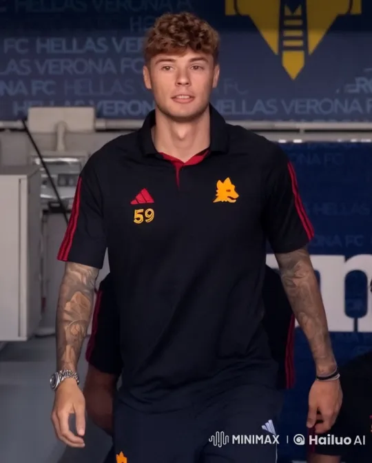 Young Man Smoking in Hellas Verona FC Setting – AI Generated Video | Hailuo AI