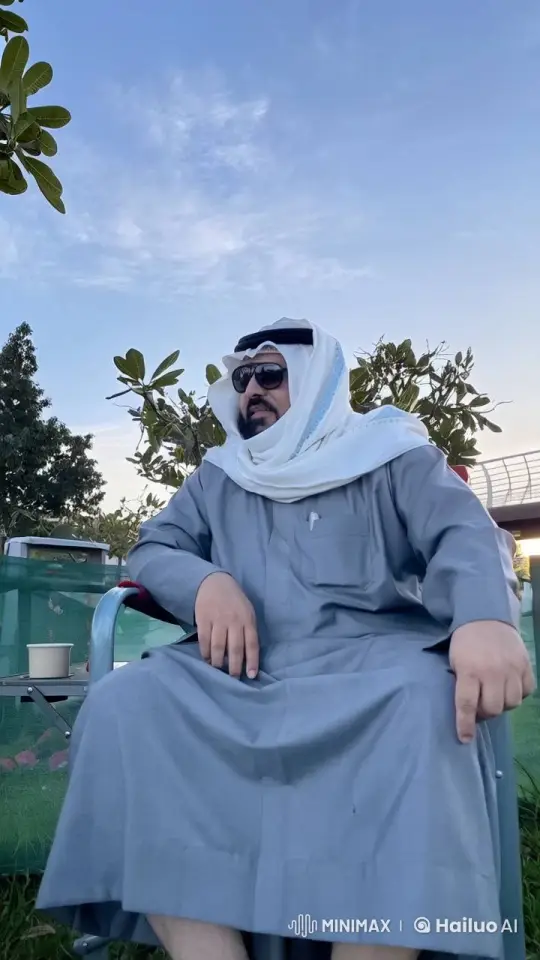 Man Relaxing Outdoors, Smoking in Tranquil Setting – AI Generated Video | Hailuo AI