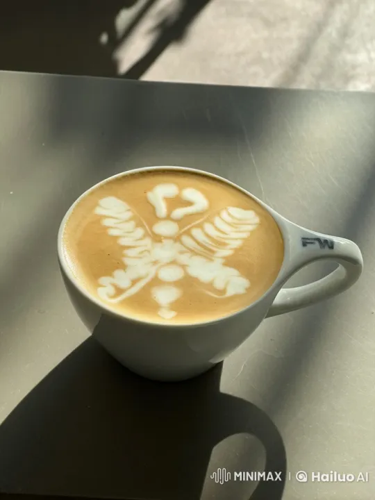 Latte Art Butterfly Takes Flight in Coffee Cup – AI Generated Video | Hailuo AI