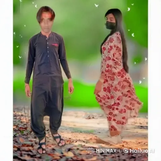 Leafy Ground Interaction with Hand-Check Gesture – AI Generated Video | Hailuo AI