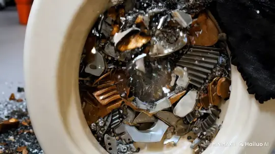 Slow-Motion Explosion of a Toilet Bowl – AI Generated Video | Hailuo AI