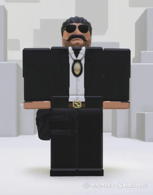 Blocky Character in Minimalist Scene Smoking – AI Generated Video | Hailuo AI
