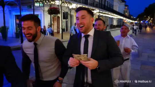 Bachelor Party Adventure in New Orleans' Glamour – AI Generated Video | Hailuo AI