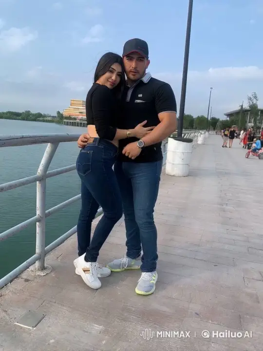 Couple Embraced on Waterfront Promenade – AI Generated Video | Hailuo AI