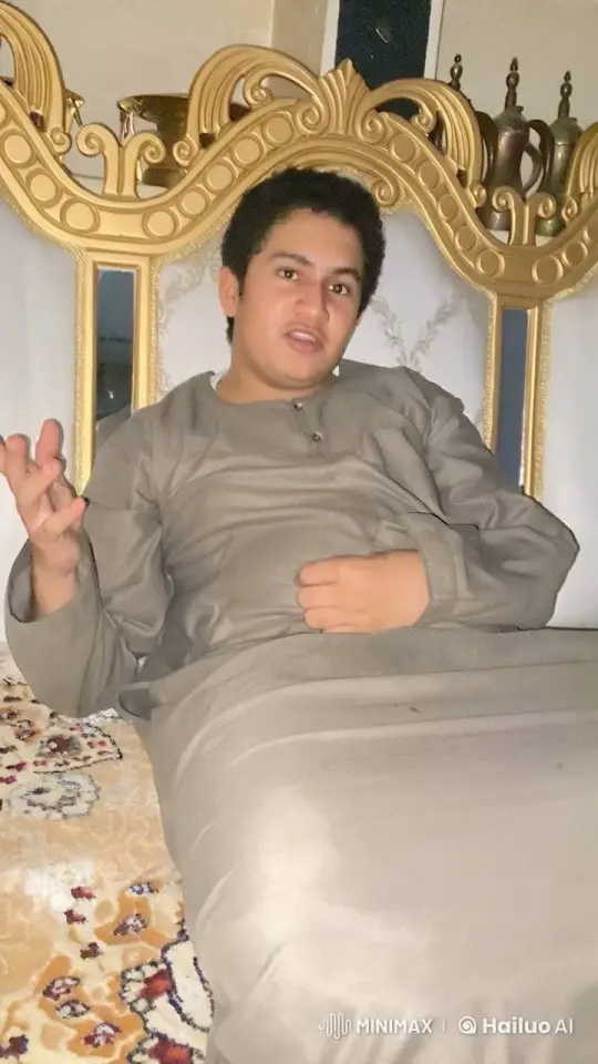 Young Man Contemplating on an Ornate Couch – AI Generated Video | Hailuo AI