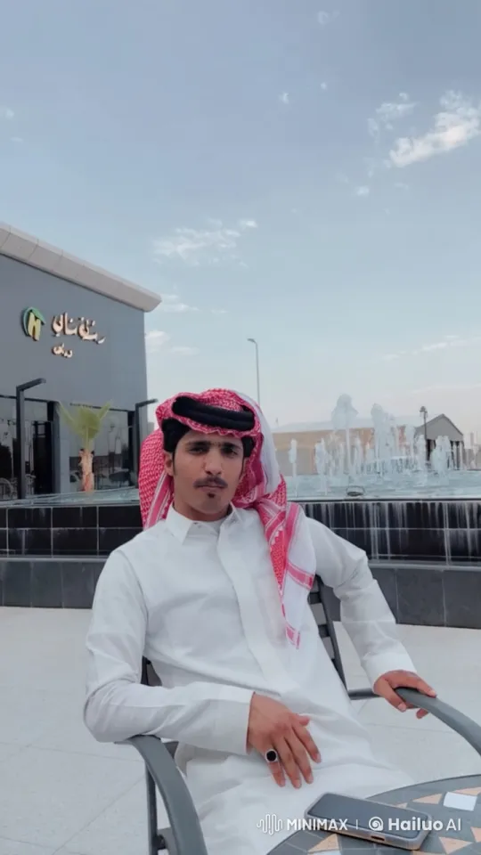 Man Relaxing at Outdoor Cafe with Cigarette – AI Generated Video | Hailuo AI