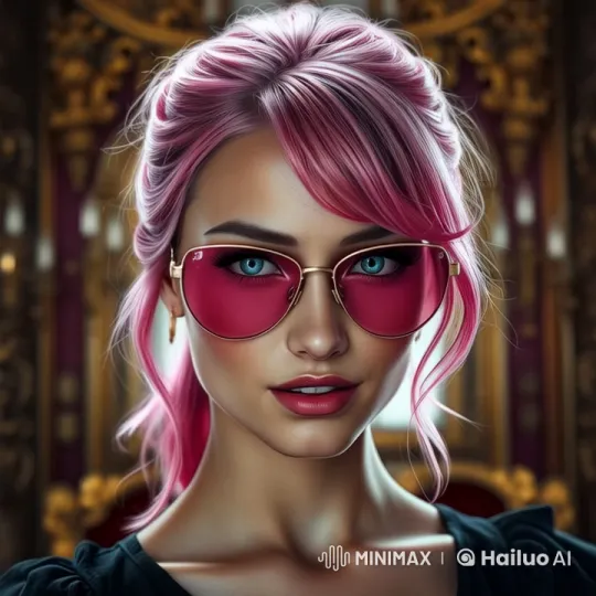 Stylish Woman in Luxurious Room with Animated Features – AI Generated Video | Hailuo AI