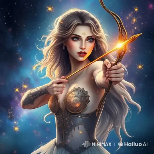 Celestial Warrior: Enchanted Archer in Cosmic Night – AI Generated Video | Hailuo AI