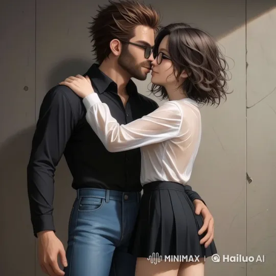 Couple Sharing Intimate Embrace and Tender Kiss – AI Generated Video | Hailuo AI