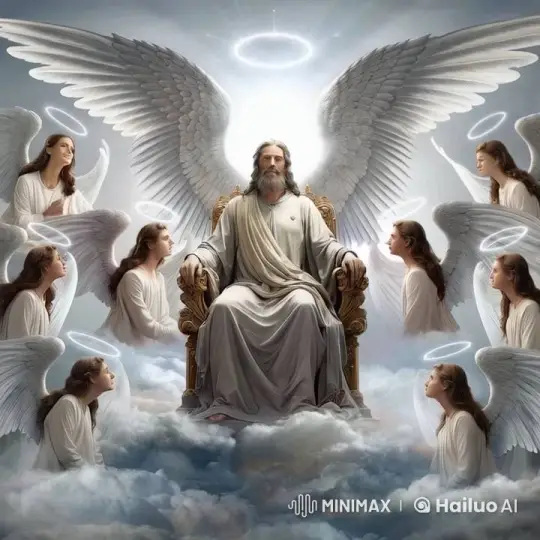 Divine Serenity: Celestial Throne with Angels – AI Generated Video | Hailuo AI