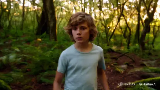 Boy Explores Enchanted Forest in Cinematic Masterpiece – AI Generated Video | Hailuo AI