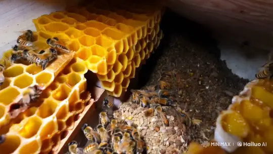 Inside the Marvelous World of a Beehive's Ecosystem – AI Generated Video | Hailuo AI