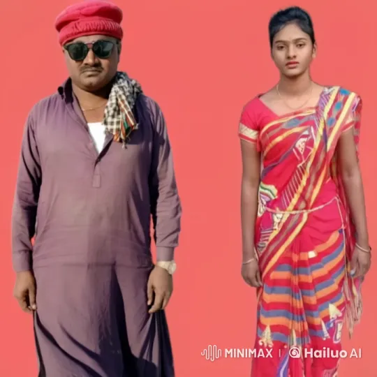 Couple Embracing in Colorful Traditional Attire – AI Generated Video | Hailuo AI