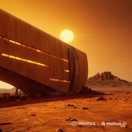 Alien Landscape with Futuristic Ruins – AI Generated Video | Hailuo AI