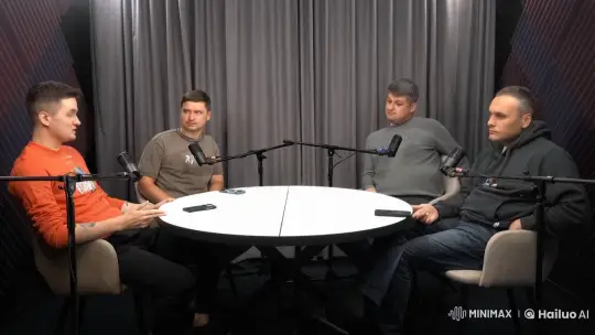 Men Argue, Fight, and Dance in Chaotic Meeting – AI Generated Video | Hailuo AI