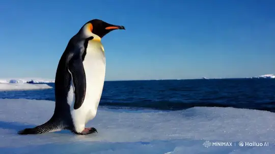 Penguin's Eternal Wait by Melting Shore – AI Generated Video | Hailuo AI