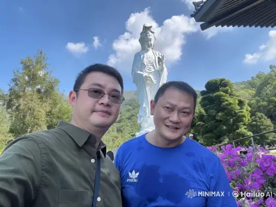 Two Men Playfully Spar in Serene Outdoor Setting – AI Generated Video | Hailuo AI