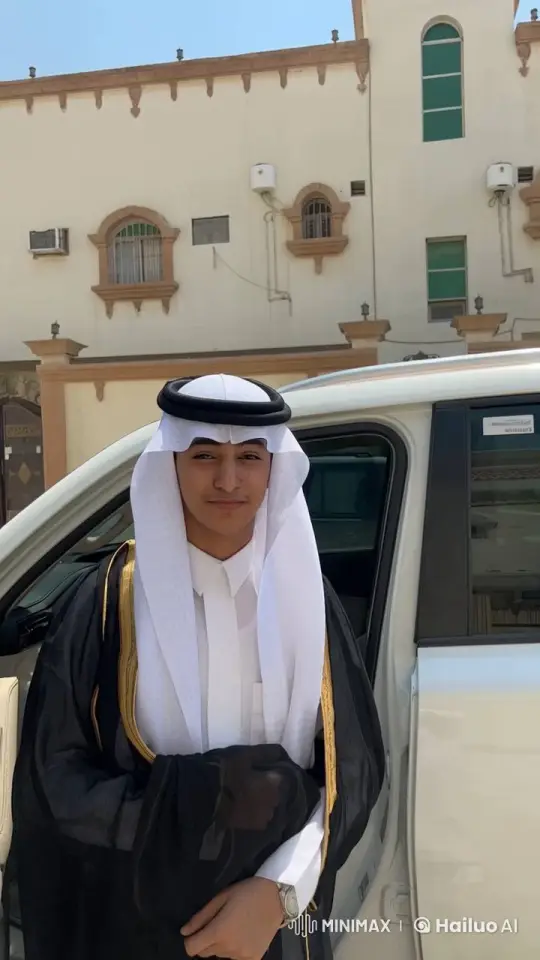Traditional Attired Person Smokes Beside White Car – AI Generated Video | Hailuo AI