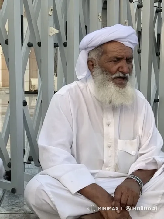 Elderly Man Chanting in Serene Setting – AI Generated Video | Hailuo AI