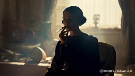 Contemplative Woman in a Vintage Setting – AI Generated Video | Hailuo AI