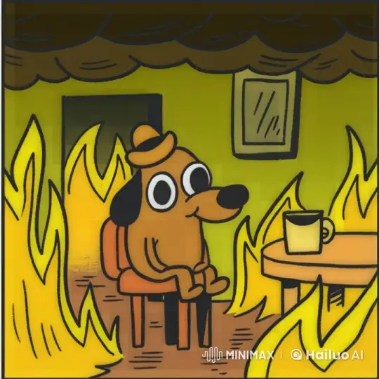 Dog in Hat Extinguishes Room Fire with Magical Water – AI Generated Video | Hailuo AI