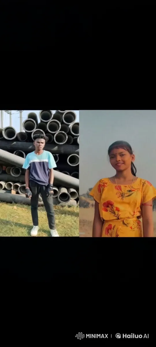Split-Screen of Calm: Man with Pipes and Woman in Sky – AI Generated Video | Hailuo AI