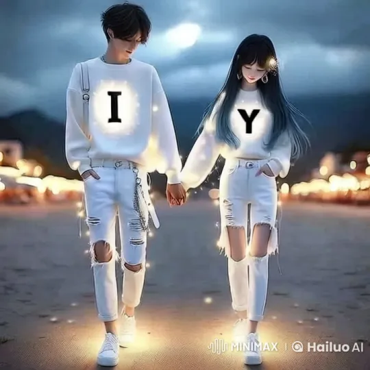 Couple in Harmony on Illuminated Twilight Path – AI Generated Video | Hailuo AI