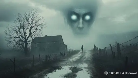 Lonely Road to Haunted House in Eerie Live2D Animation – AI Generated Video | Hailuo AI
