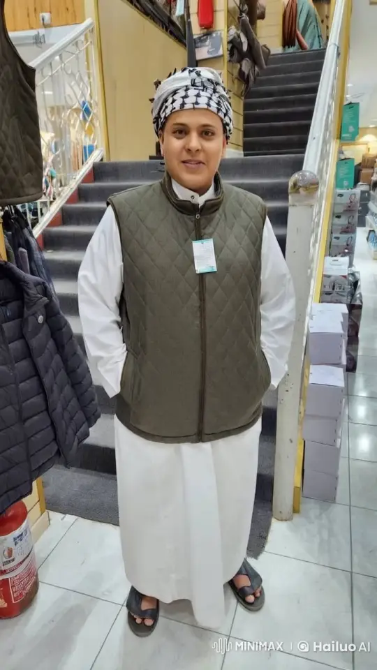 Traditional Clothing Store Scene with Smoking Individual – AI Generated Video | Hailuo AI