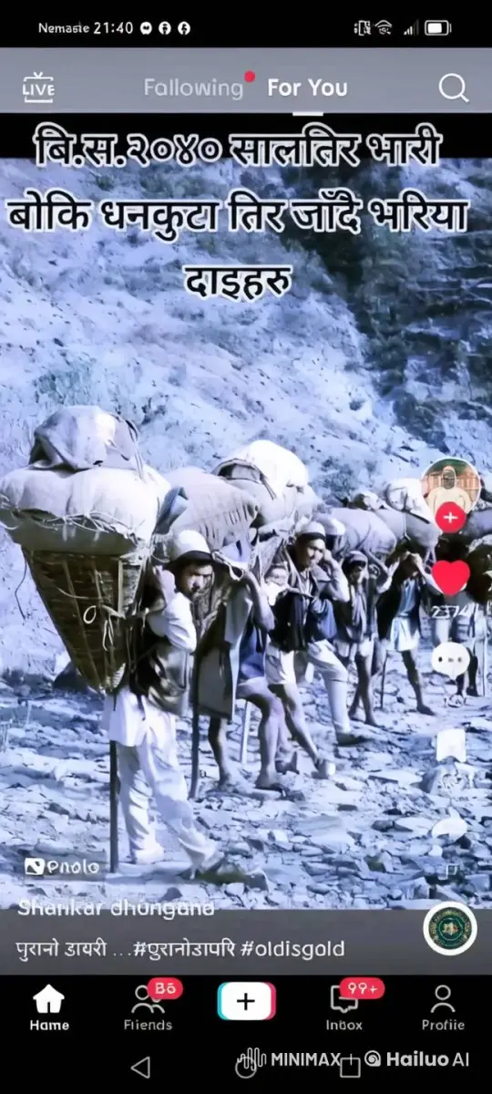 Nepalese Potters Endure Harsh Mountain Trek with Heavy Loads – AI Generated Video | Hailuo AI