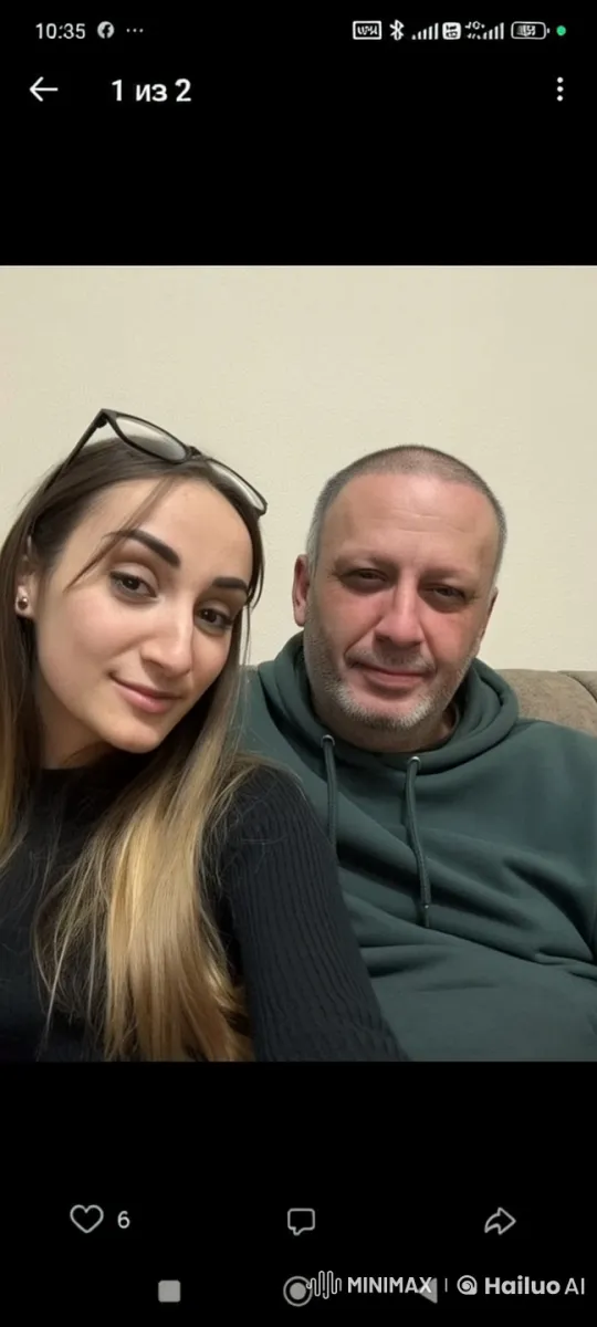 Cozy Evening: Father and Daughter Enjoy Comedy Together – AI Generated Video | Hailuo AI