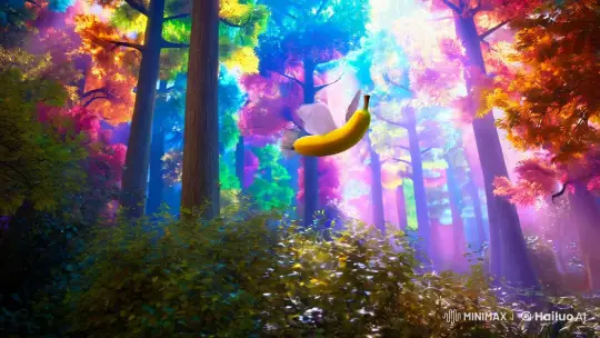 Whimsical Banana Flutters Through Enchanted Forest – AI Generated Video | Hailuo AI