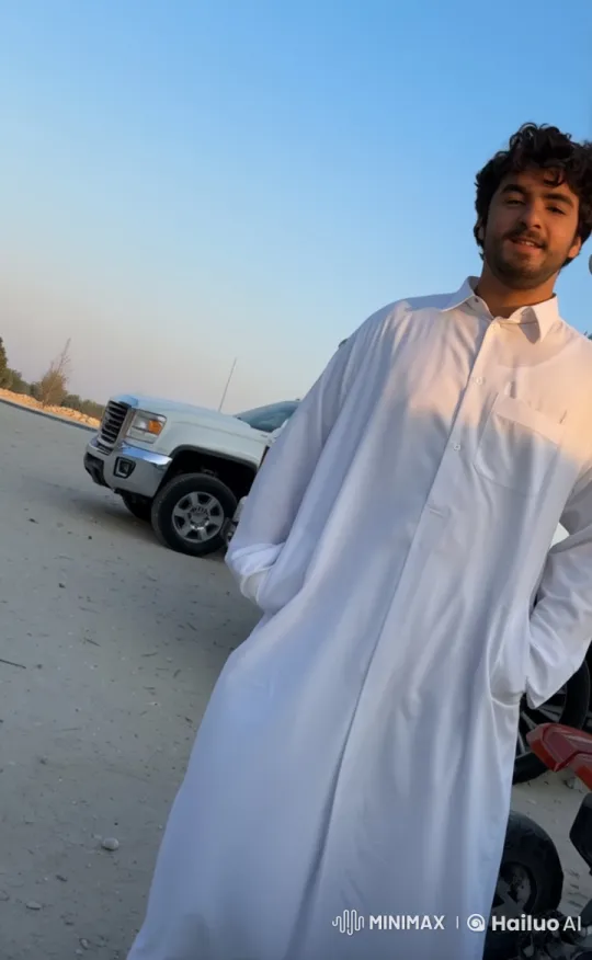 Man Smokes Leisurely by Truck on Dirt Road – AI Generated Video | Hailuo AI