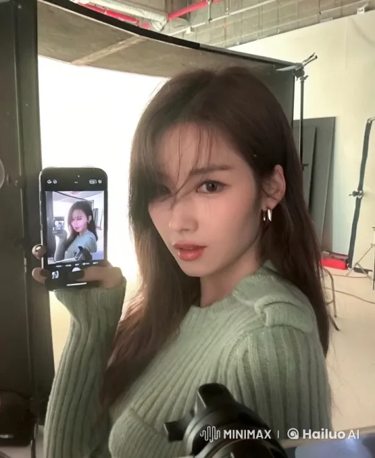 Woman Poses Confidently in Relaxing Photoshoot Setting – AI Generated Video | Hailuo AI
