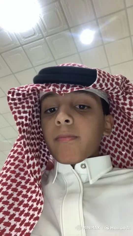 Young Individual in Red and White Scarf with Smoking Effect – AI Generated Video | Hailuo AI
