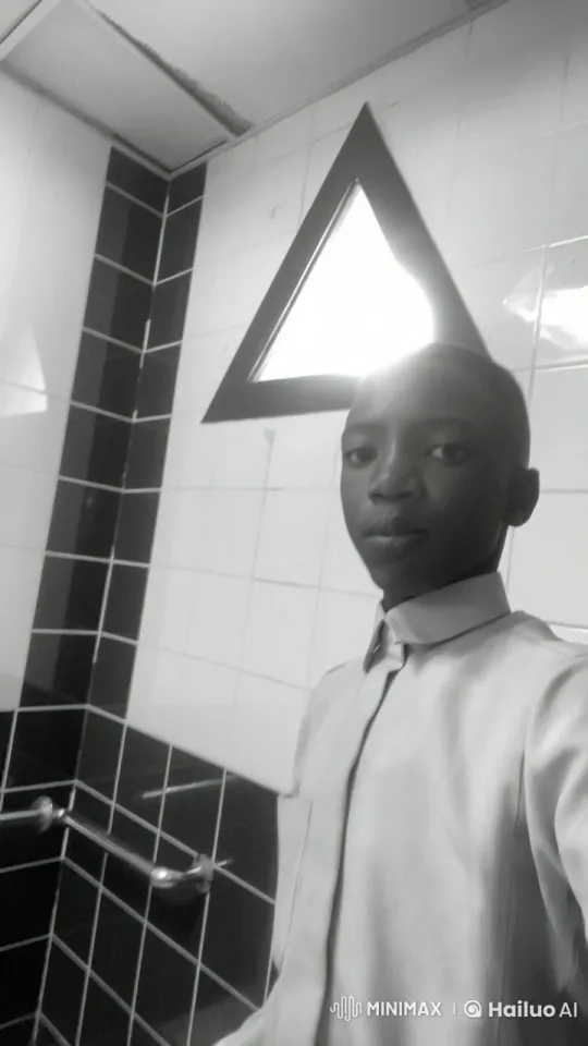 Young Person Smoking in a Tiled Bathroom – AI Generated Video | Hailuo AI
