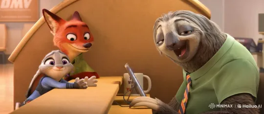 Animated DMV Scene with Cheerful Cartoon Characters – AI Generated Video | Hailuo AI