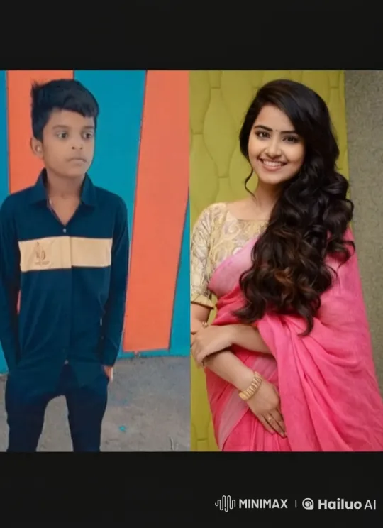 Split-screen video of boy and woman in contrasting backgrounds – AI Generated Video | Hailuo AI