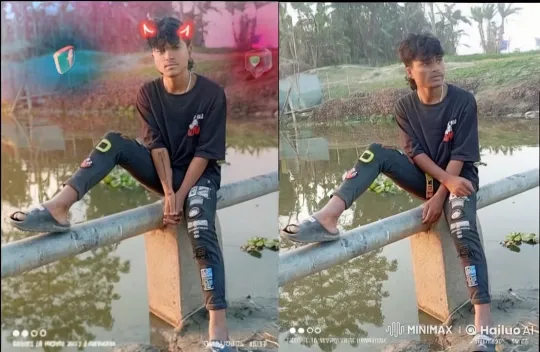 Young Couple Shares Affectionate Kiss in Scenic Setting – AI Generated Video | Hailuo AI