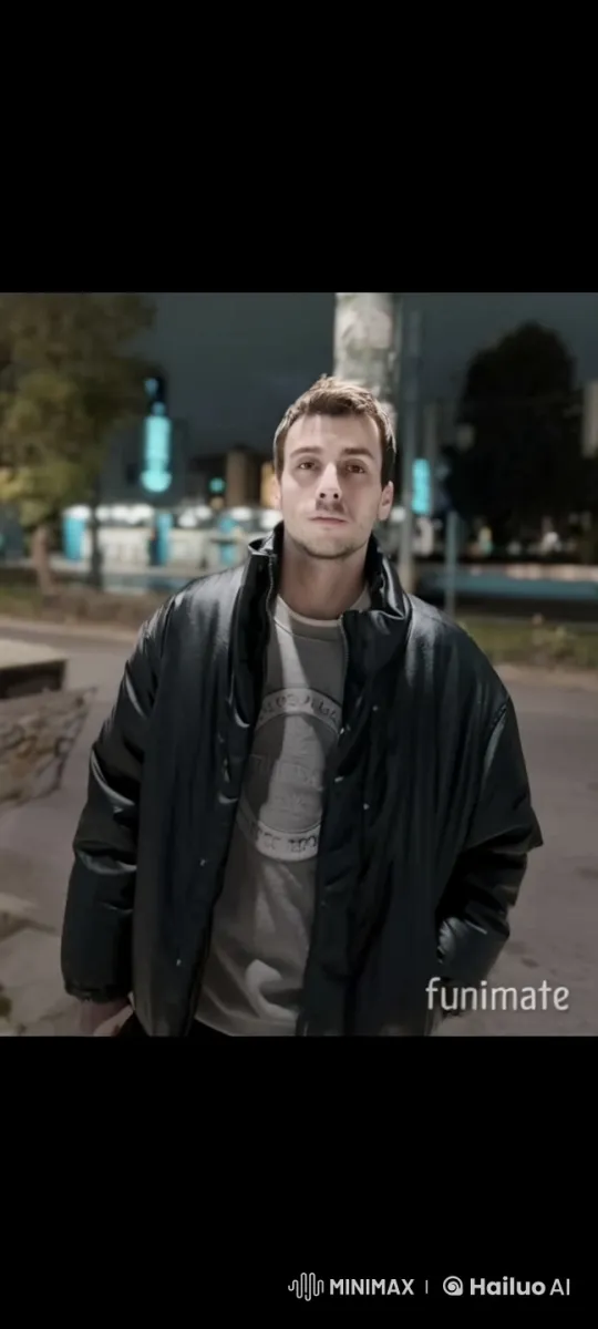 Young Man Smoking Contemplatively at Night – AI Generated Video | Hailuo AI