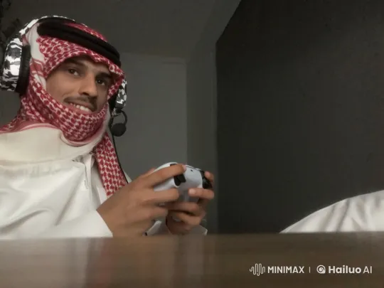 Gamer Smoking and Playing in Dimly Lit Room – AI Generated Video | Hailuo AI