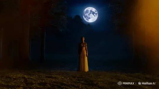 Moonlit Transformation: A Study in Contrast and Anticipation – AI Generated Video | Hailuo AI