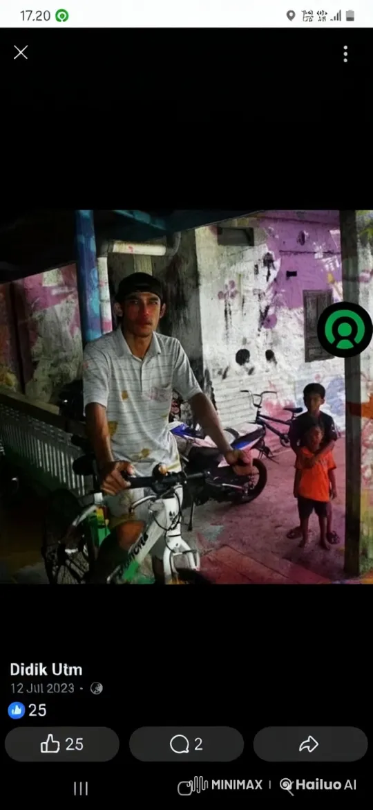 Man and Children Share Smiles Under Graffiti Shelter – AI Generated Video | Hailuo AI