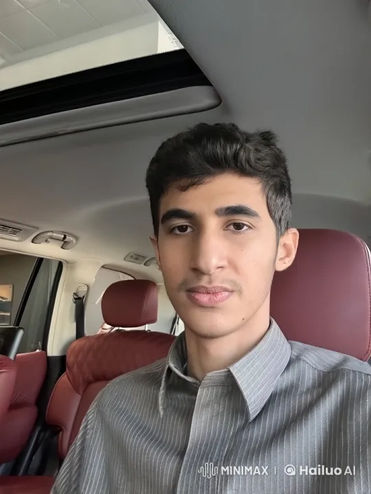 Young Man Smoking Calmly in Red-Leathered Car – AI Generated Video | Hailuo AI