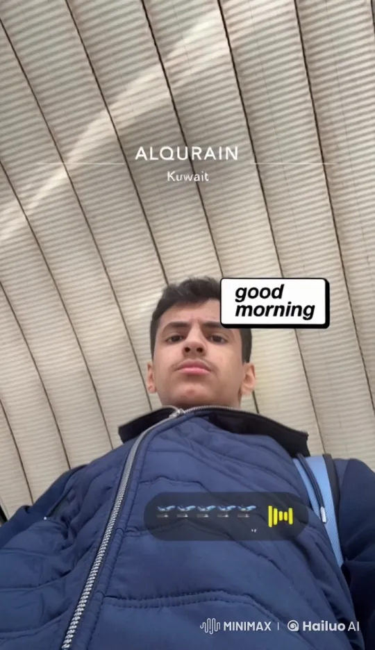 Young Man Smokes in Tranquil Morning Scene in Alqurain, Kuwait – AI Generated Video | Hailuo AI