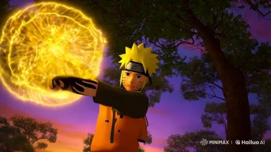 Naruto: Sage Mode in Mystical Twilight Forest – AI Generated Video | Hailuo AI