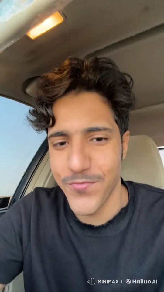 Young Man Relaxing, Smoking in Car – AI Generated Video | Hailuo AI