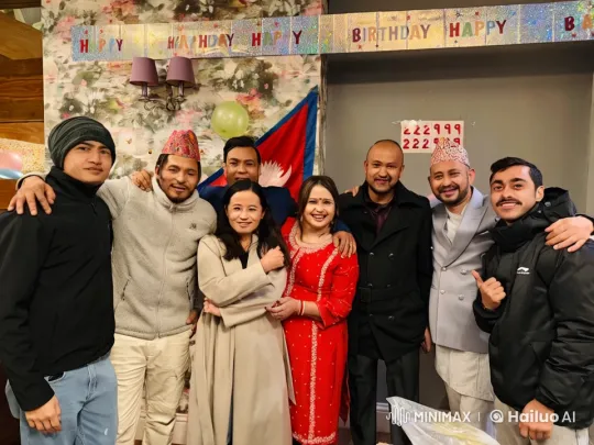 Friends Celebrate Birthday with Joy and Laughter – AI Generated Video | Hailuo AI