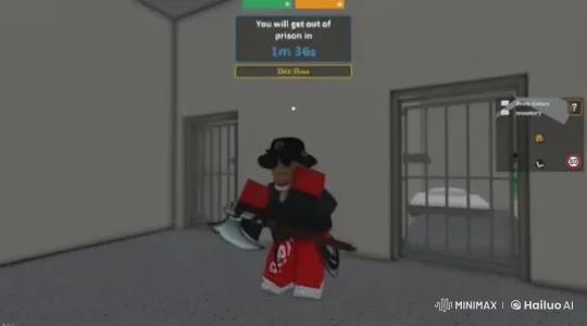 Prisoner Awaits Release with Cigarette in Tense Cell Scene – AI Generated Video | Hailuo AI