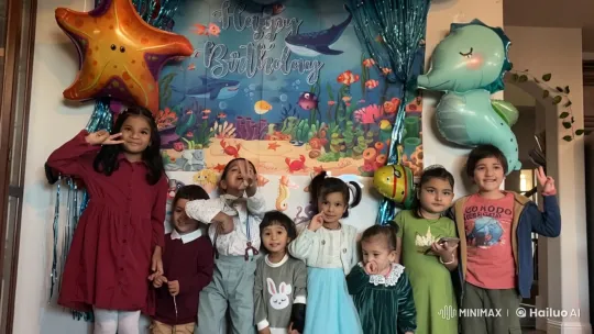 Underwater-themed Birthday with Dancing Clouds – AI Generated Video | Hailuo AI
